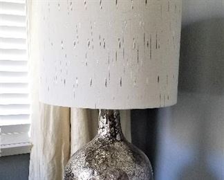 Modern silver lamp