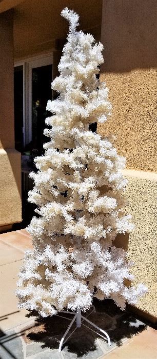 White Christmas tree.