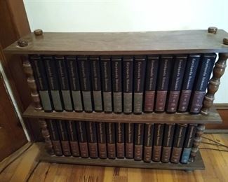 Bookshelf w/ Encyclopedia Britannica set