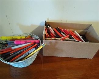 Large lot of pens & pencils