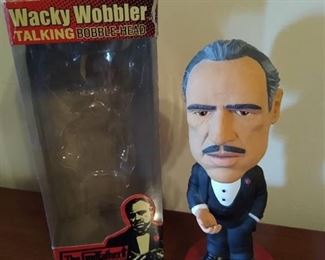 The godfather wacky wobbler talking bobble-head