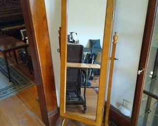 Standing Mirror Jewelry Armoire