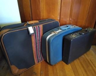 (2) Suit cases & briefcase