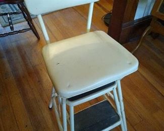 Vintage Cosco counter chair step stool 34" Tall