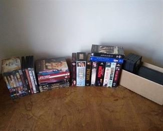Various VHS & DVDs