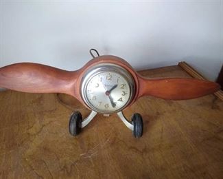 Antique mastercrafters Session airplane propeller clock
