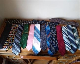 Various suit ties