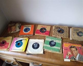 Various 45 vinyl records