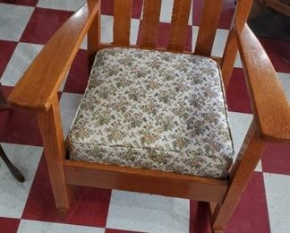 furniture - beautiful antique oak rocker