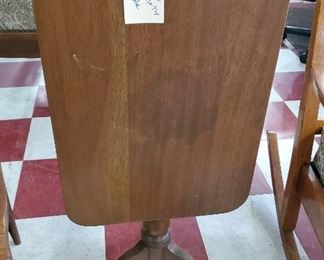 furniture - old antique flip top table colonial