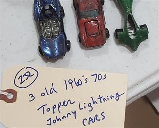 Johnny Lightning 3 Topper toy cars 1960s 70s