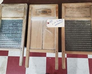 old wooden antique washboards / rub boards primitives