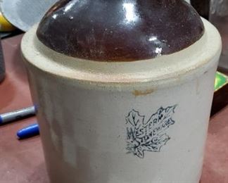 antique Western Stoneware Co whiskey moonshine jug