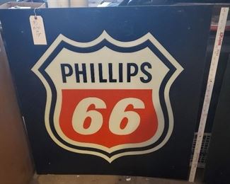 old 1970s Phillips 66 fiberglass sign insert 36x36, there are 2 of these in this sale.  