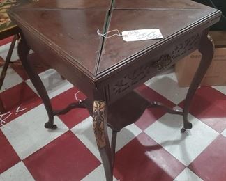 furniture - hard to find unusual gaming / poker "envelope" table