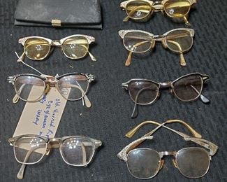 old horn rim eyeglasses vintage