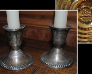 Weighted Sterling Silver Candlesticks