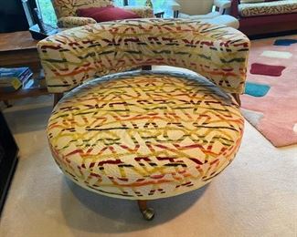 ADRIAN PEARSALL "OTTOMAN" CHAIR #1406-O BY CRAFT ASSOCIATES