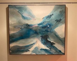 SIGNED & DATED 1974 LARGE OIL ON CANVAS 