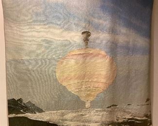 LARGE HAND WOVEN WOOL TAPESTRY BY "AH" 