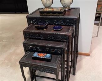 ANTIQUE CHINESE NESTING TABLES