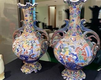 ANTIQUE SATSUMA VASES