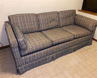 VINTAGE SLEEPER SOFA WITH ORIGINAL COARSE UPHOLSTERY, 1960s
