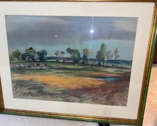 STEPHEN CSOKA PASTEL LANDSCAPE