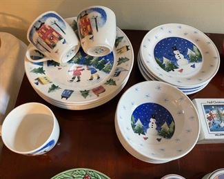 Nikko "Winter Wonderland" Christmas dishes