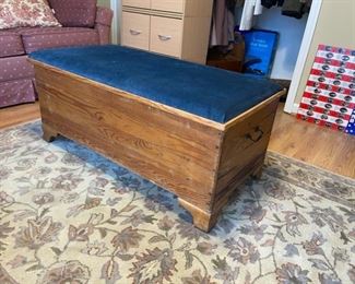 vintage blanket chest