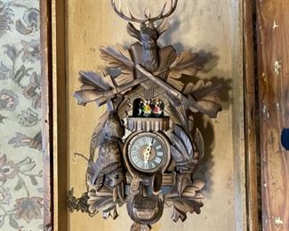 Black Forest cuckoo clock (weights not shown)