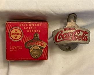 Vintage Coke / Coca-Cola Star X bottle opener with box (new old stock)