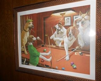 Dog Pool Table Picture