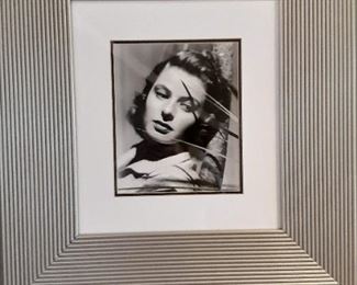 Ingrid Bergman framed black-and-white photograph $20