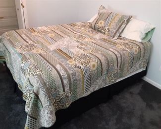 Queen bed with mattress and box spring 