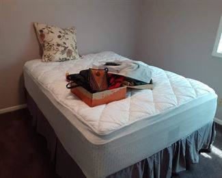 Queen bed mattress and box spring 