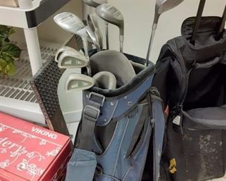 Three sets of golf clubs ladies right-handed