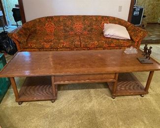 https://www.ebay.com/itm/124694814433 CV9008 Mid Century Modern Coffee Table Burled top w/ Wicker Accents -4/30/21 Pickup Only Estate Sale Pickup Only Auction