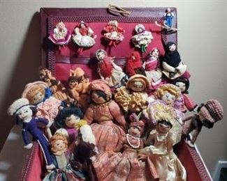Assortment of Handmade Dolls