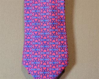 Hermes Paris Mens Tie Pure Silk