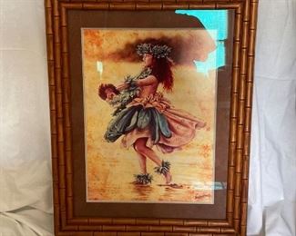 Hula Dancer in Golden Light