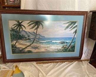 Tropical Beach Cove Beach Frame