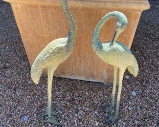 Pair of vintage cranes