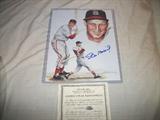 SIGNED PHOTO STAN MUSIAL WITH COA. GENUINE AUTOGRAPH