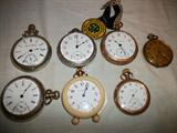 POCKET WATCHES, SETH THOMAS, ELGIN, WALTHAM, ELGIN NATL WATCH CO, HAMPDON WATCH CO.