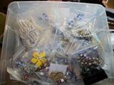 Plastic box FULL of plastic bags of costume priced from $2 to $10