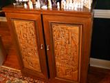 Great oriental carved wood bar
