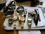 Some of the great collection of wrist watches (see listing for brand names)