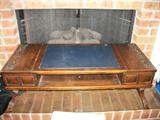 Interesting small table with a drawer and a flip top end compartment