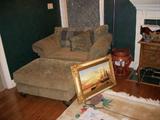 Great oversized chair and ottoman